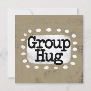 Grupp Hug-hälsningskort Kort