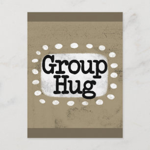 Grupp Hug-vykort Vykort