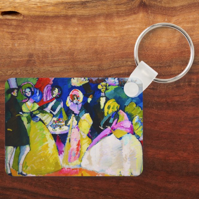 Grupp i Crinolines av Wassily Kandinsky Nyckelring (Framsida)