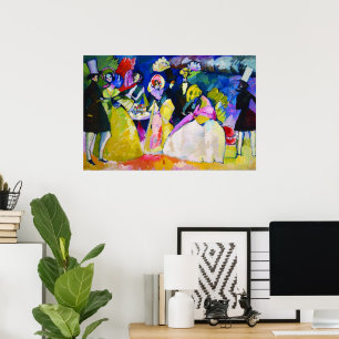 Grupp i Crinolines av Wassily Kandinsky Poster