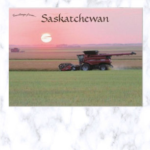 Grupp i Indian Head Saskatchewan Kanada Vykort