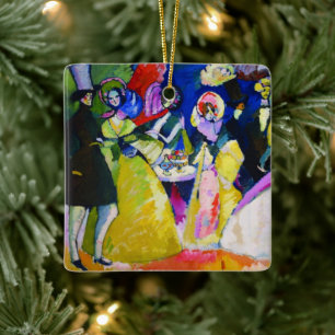 Grupp i krinoliner av Wassily Kandinsky Julgransprydnad Keramik