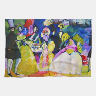 Grupp i krinoliner av Wassily Kandinsky Kökshandduk