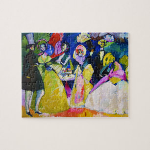 Grupp i krinoliner av Wassily Kandinsky Pussel