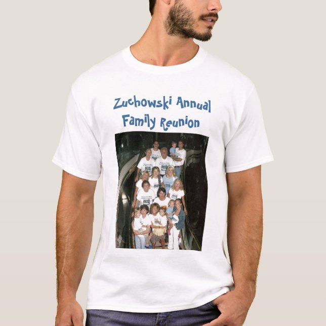 grupp - kryssning, Zuchowski årligt familjmöte Tee Shirt (Framsida)