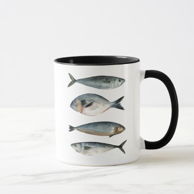 Grupp med fyra fiskar mugg (Höger)