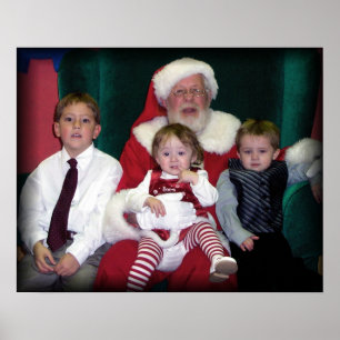 grupp med santa poster