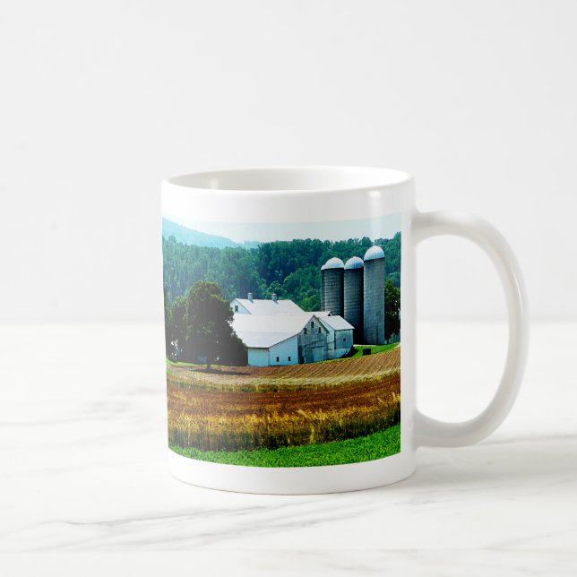 Grupp med White Silos Kaffemugg (Höger)