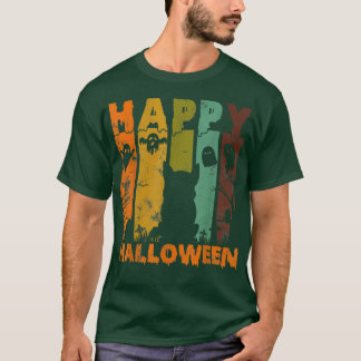 Grupp Pajamas Matching Halloween Costume Retro Cor T Shirt