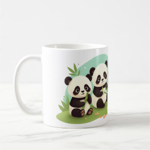 Grupp Pandas Kaffemugg