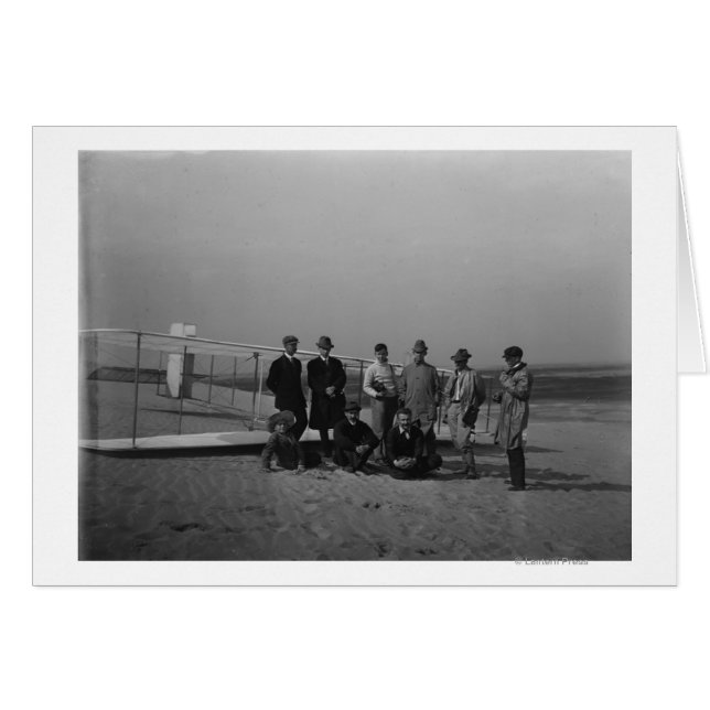 Grupp porträtt framför skjutreglaget vid Döda Hälsningskort (Framsidan Horizontal)