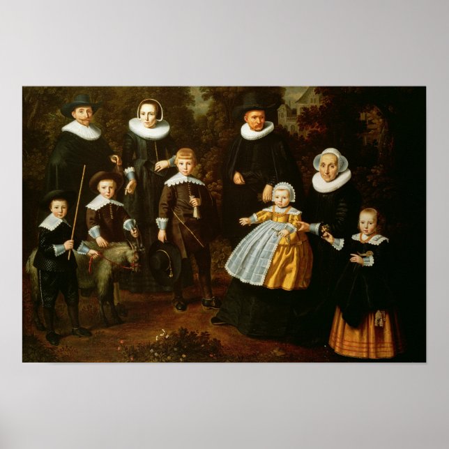 Grupp porträtt i tre generation av ett poster (Framsidan)