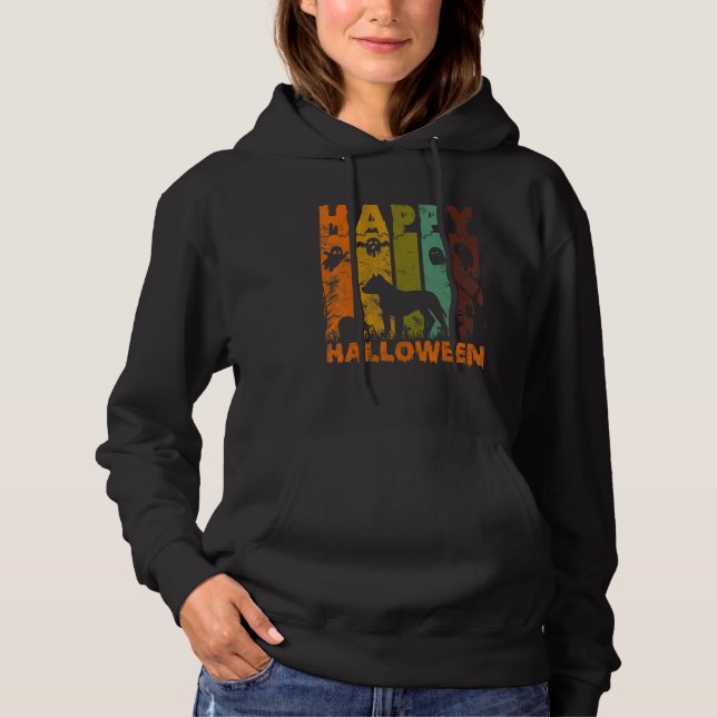 Grupp Pyjamas Matchande Halloween Kostym Retro Gro T Shirt (Framsida)