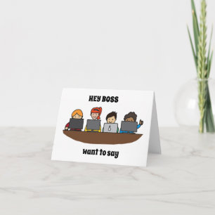 *GRUPP SAYS* GRATTIS PÅ FÖDELSEDAGEN **CHEF** KORT