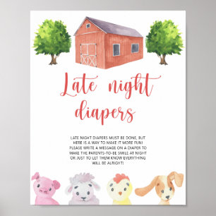 Grupp \ Sent nattblöjspel Poster