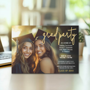Grupp Studenten Firande - Joint Photo Inbjudningar