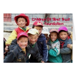 GRUPP TIBETAN BOYS6 HÄLSNINGSKORT