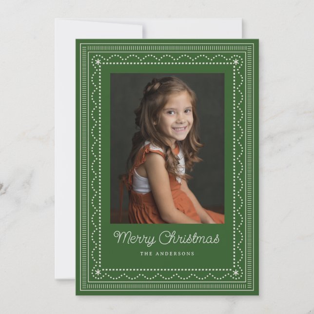 Grupp till jul Mönster Julkort (Framsida)