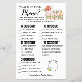 Grupp What is on your Mobilare Baby Shower Game Ca Flygblad