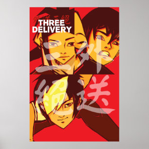 Gruppaffisch för tre Delivery™ Poster