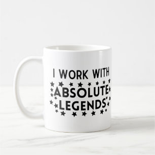 Grupparbete jag arbetar med absoluta legender kaffemugg