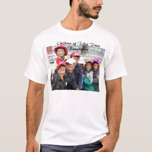 GRUPPEN AV TIBETAN BOYS2, barn av Tibet litar på T Shirt
