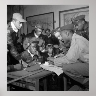 Gruppen för kämpen för Tuskegee Airmen lotsar den Poster