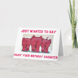 GRUPPEN ROSA ELEPHANTS GRATTIS PÅ FÖDELSEDAGEN DAU KORT
