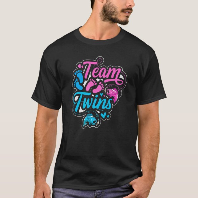 Gruppens Twillingar för fiske T Shirt (Framsida)