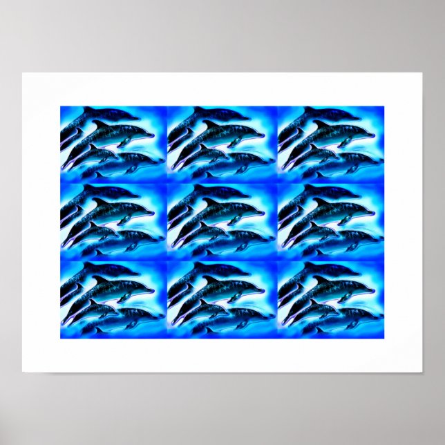 Grupper av delfiner poster (Framsidan)
