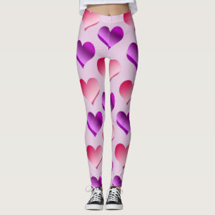 Grupper av hjärtor leggings
