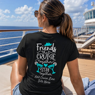 Gruppera anpassade evenemangsvänner som kryssar ti t shirt