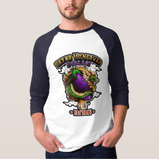 Gruppera Eggplant Dragon 3/4 Sleeve Raglan Tee