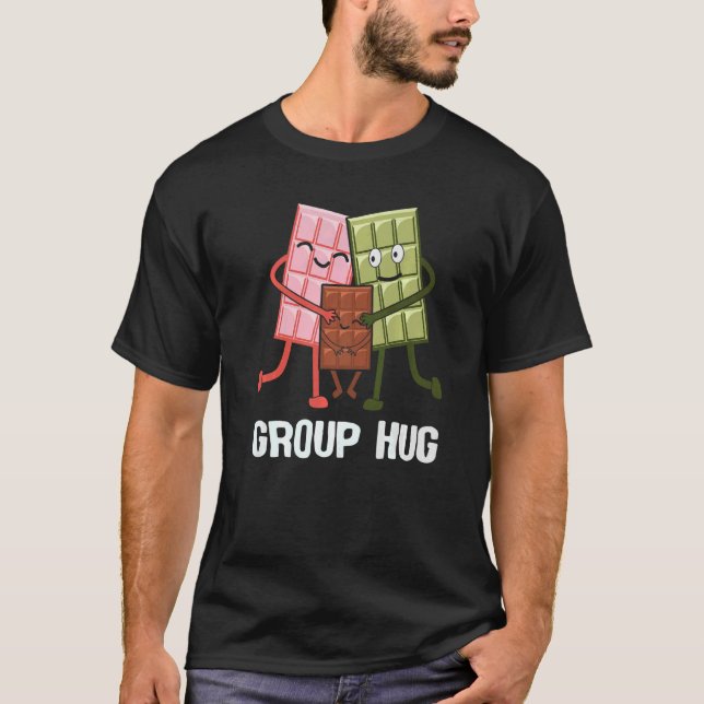 Gruppera Hug Smores Chocolate Camping T Shirt (Framsida)