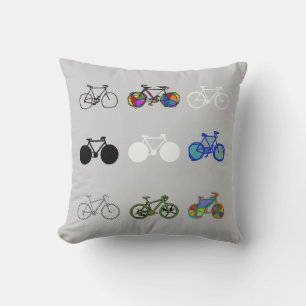grupperade cyklar kudde