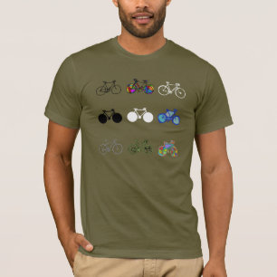 grupperade cyklar tee shirt