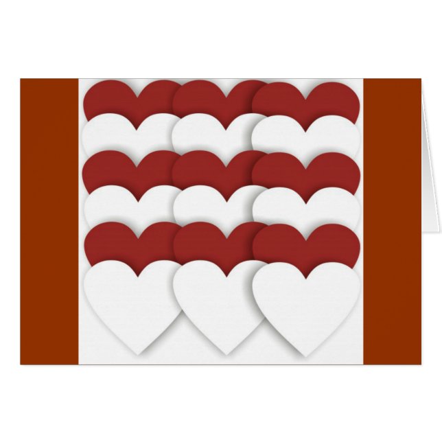 Grupperade hörn hälsningskort (Framsidan Horizontal)