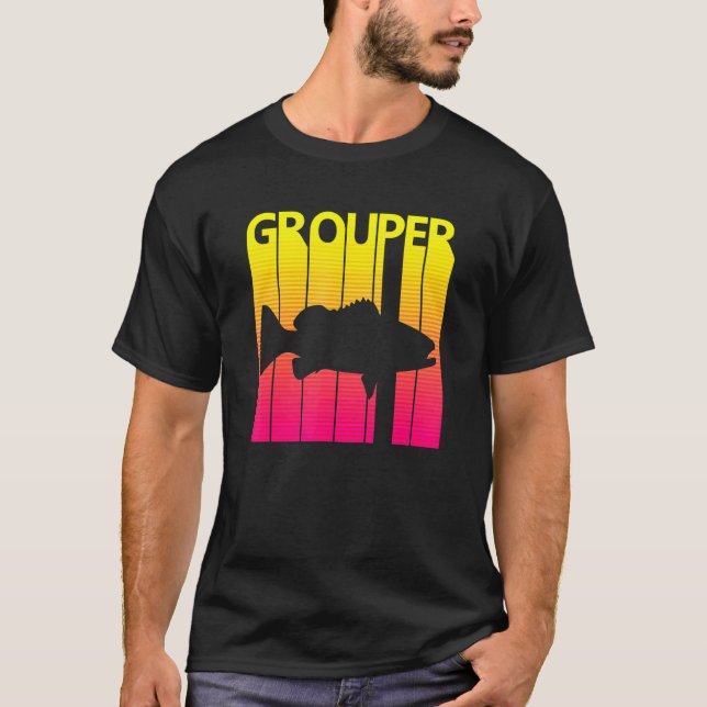 Grupperfisk Retro T Shirt (Framsida)