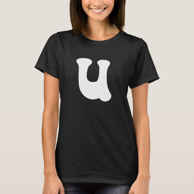 Grupperna Brev US Capital Alphabet Team Groups Cos T Shirt (Framsida)