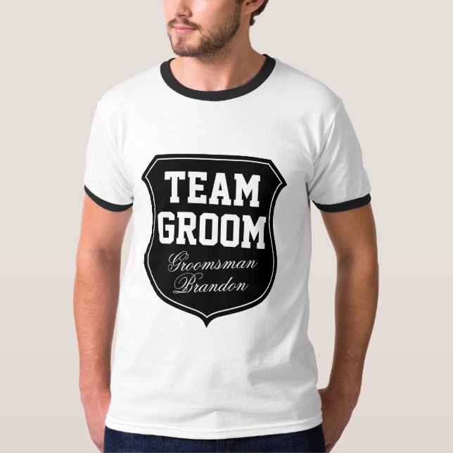 Gruppgruppskjortor för bröllopsfest tee (Framsida)