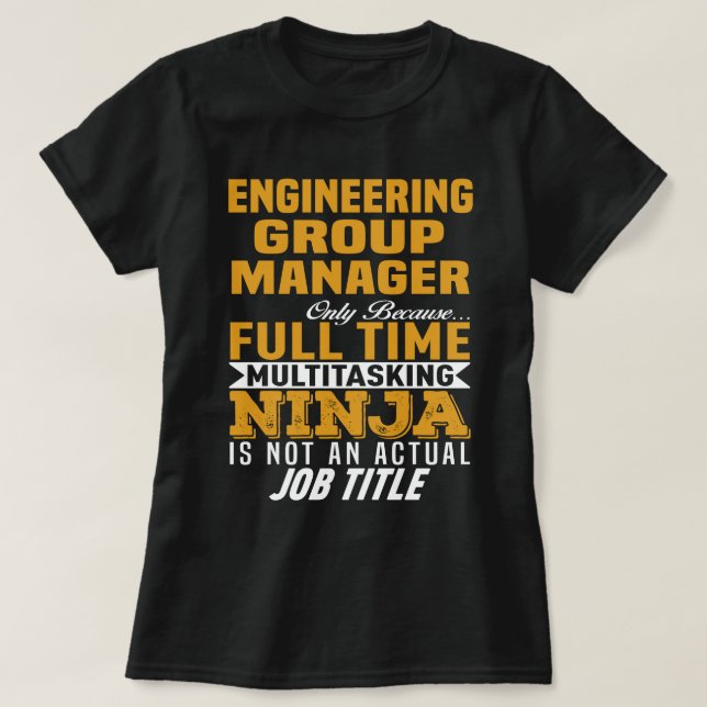Grupphanterare för tekniker t shirt (Design framsida)