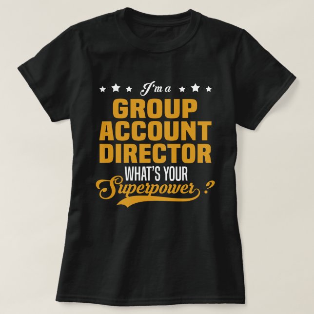 Gruppkontochef T Shirt (Design framsida)