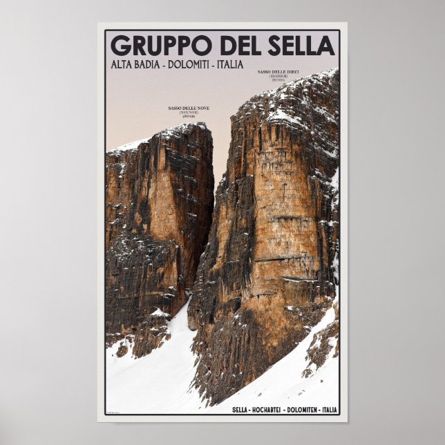 Gruppo del Sella - Nove och Dieci Poster (Framsidan)