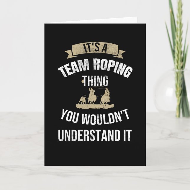 Gruppreplik| Rodeo Roper Horse Roping Calf Roper Kort (Framsida)