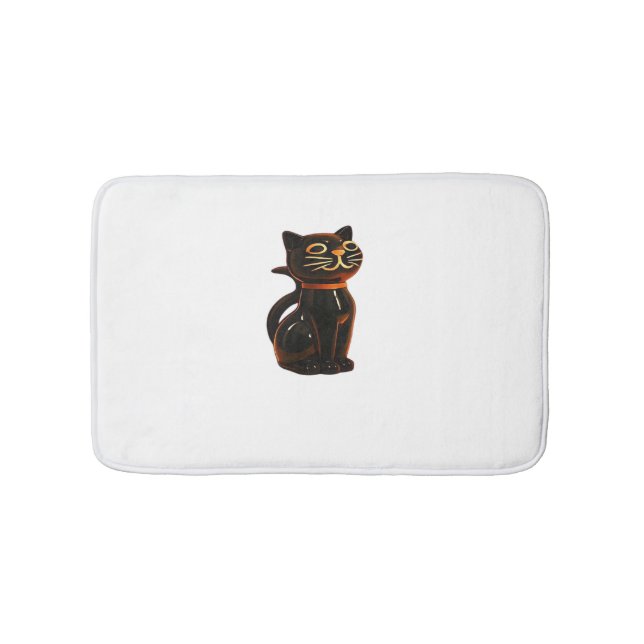 Grusel Cat Halloween Gift Classic T-Shirt Badrumsmatta (Framsidan)
