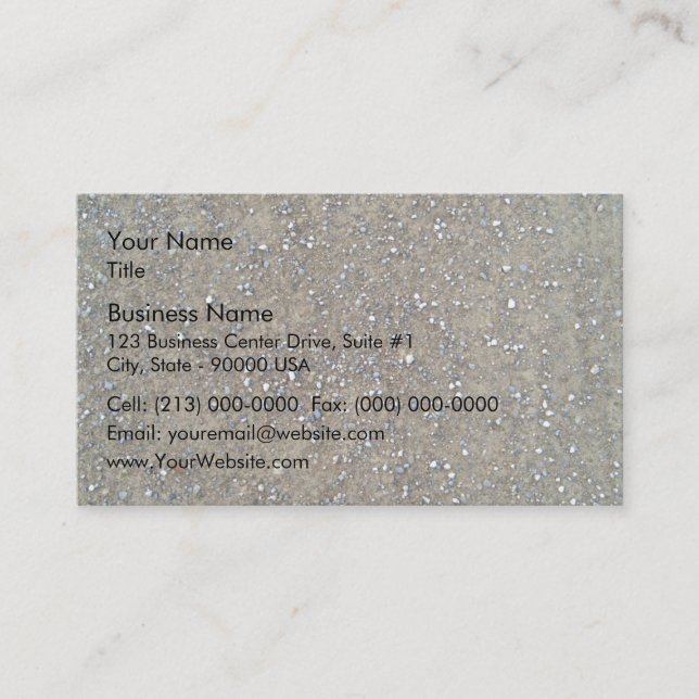 Grusgrusvägnärbild Visitkort (Framsida)