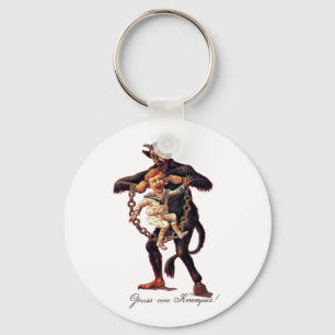 Gruss vom (Hälsning from) Krampus Nyckelring