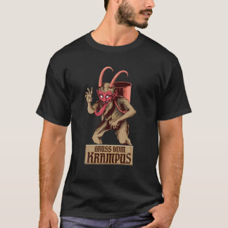 Gruss Vom Krampus Evil Merry Krampus juldem T Shirt