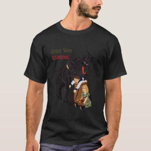 Gruss Vom Krampus Germanic jul Demon T Shirt