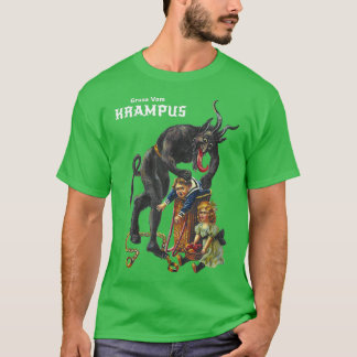 Gruss Vom Krampus Hälsning från jul Germani T Shirt